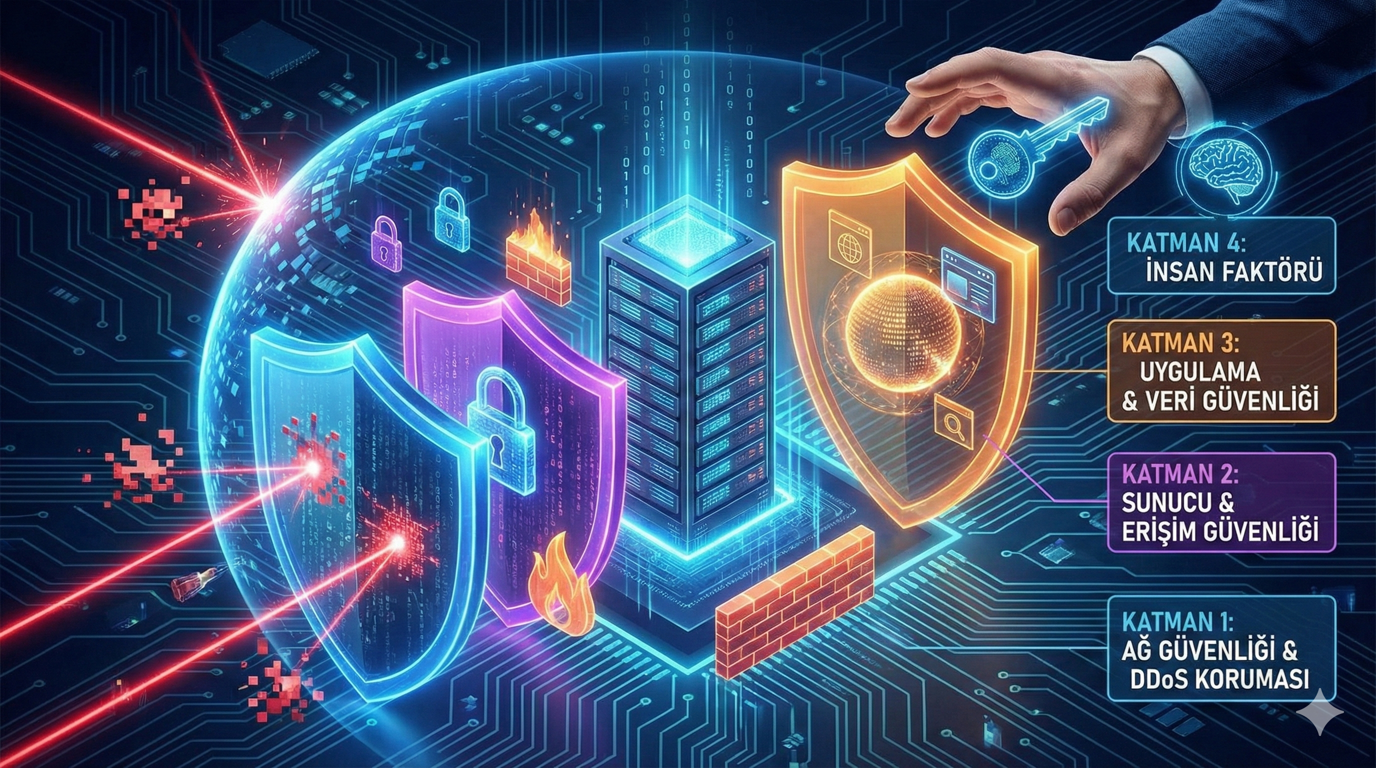 Dijital Kalenizi İnşa Edin: VDS ve Web Siteleri İçin Katmanlı Güvenlik Rehberi