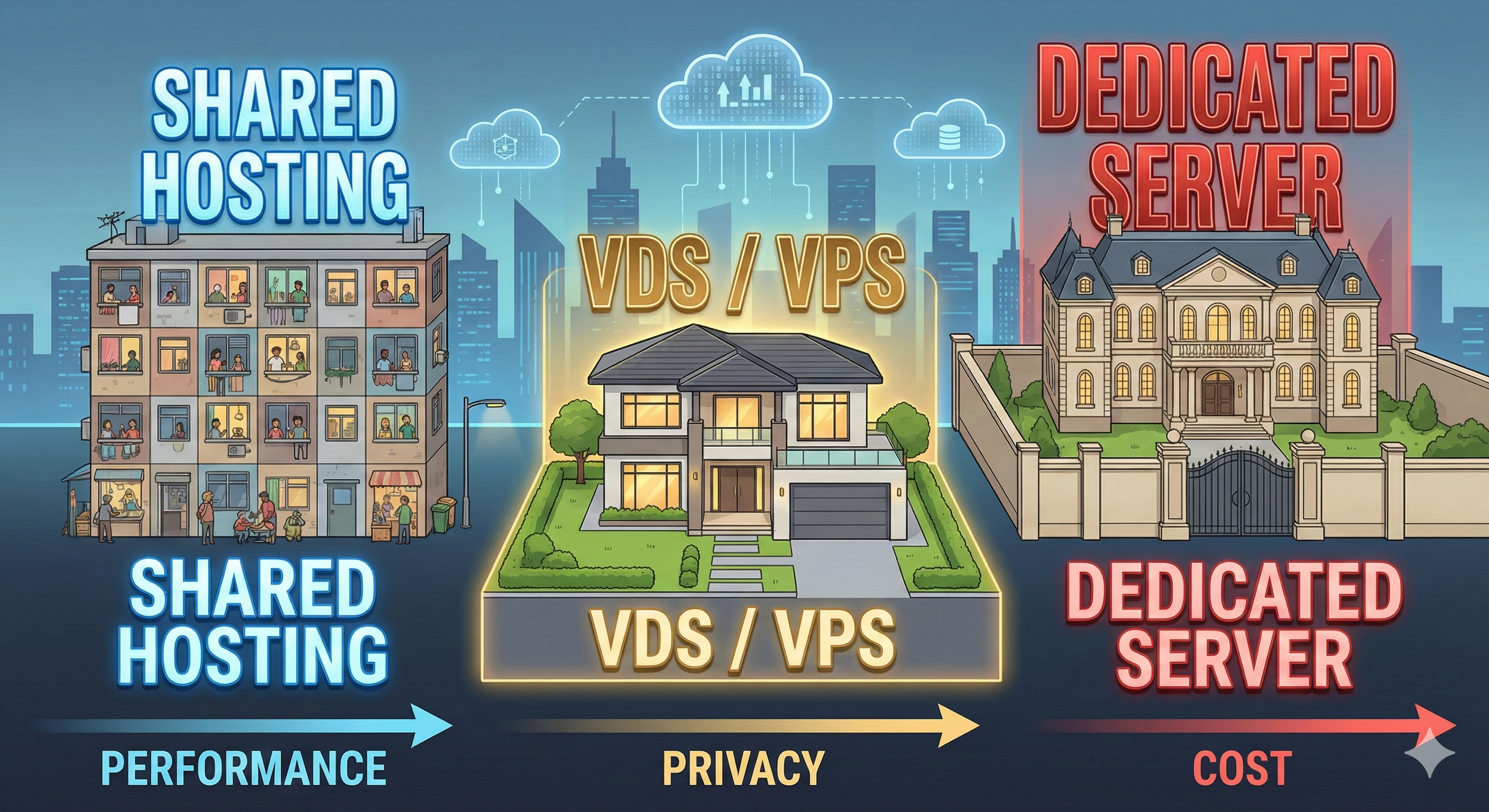 Hosting Seçim Rehberi: Paylaşımlı, VDS veya Dedicated? Hangisi Sizin İçin Doğru?