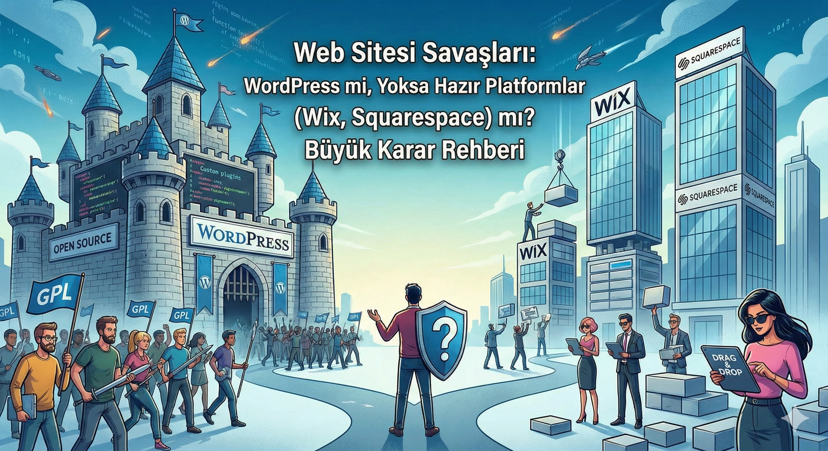 Web Sitesi Savaşları: WordPress mi, Yoksa Hazır Platformlar (Wix, Squarespace) mı? Büyük Karar Rehberi